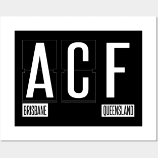 ACF - Brisbane Queensland Souvenir or Gift Shirt Apparel Posters and Art